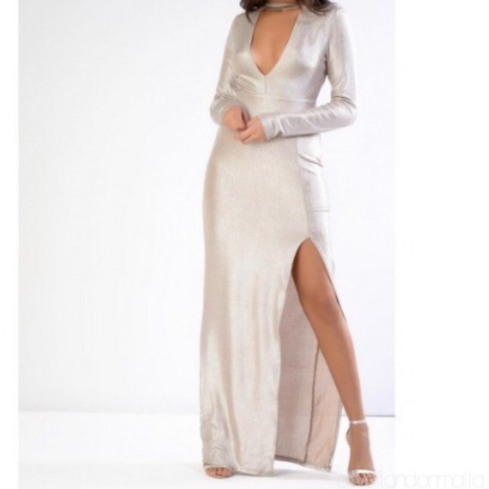 New with Tag Maxi gold/ silver dress ‼️‼️